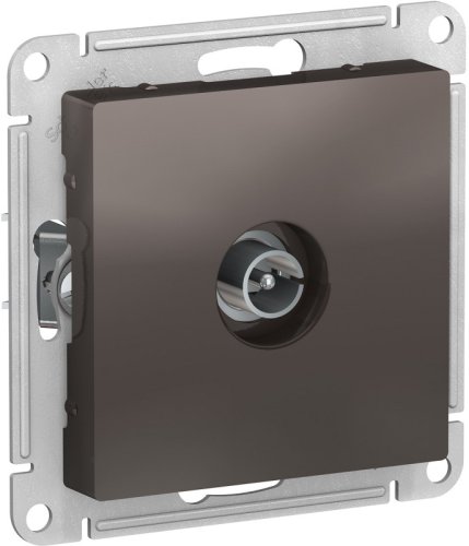 Розетка TV Коннектор без рамки Systeme Electric AtlasDesign 1-м. мокко фото Розетка TV Коннектор без рамки Systeme Electric AtlasDesign 1-м. мокко картинка